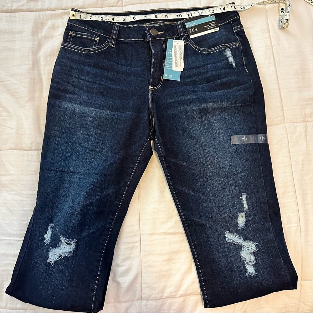 a.n.a mid-rise straight jeans